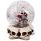 LED Lighted Skulls and Roses Halloween Snow Globe with Sound - 6"